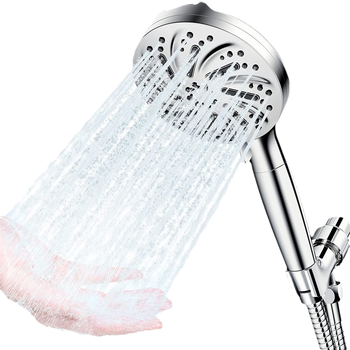 Amazon 8+2 function handheld showerhead with filter, detachable handle, back spray gun water, wholesale export showerhead Item Picture