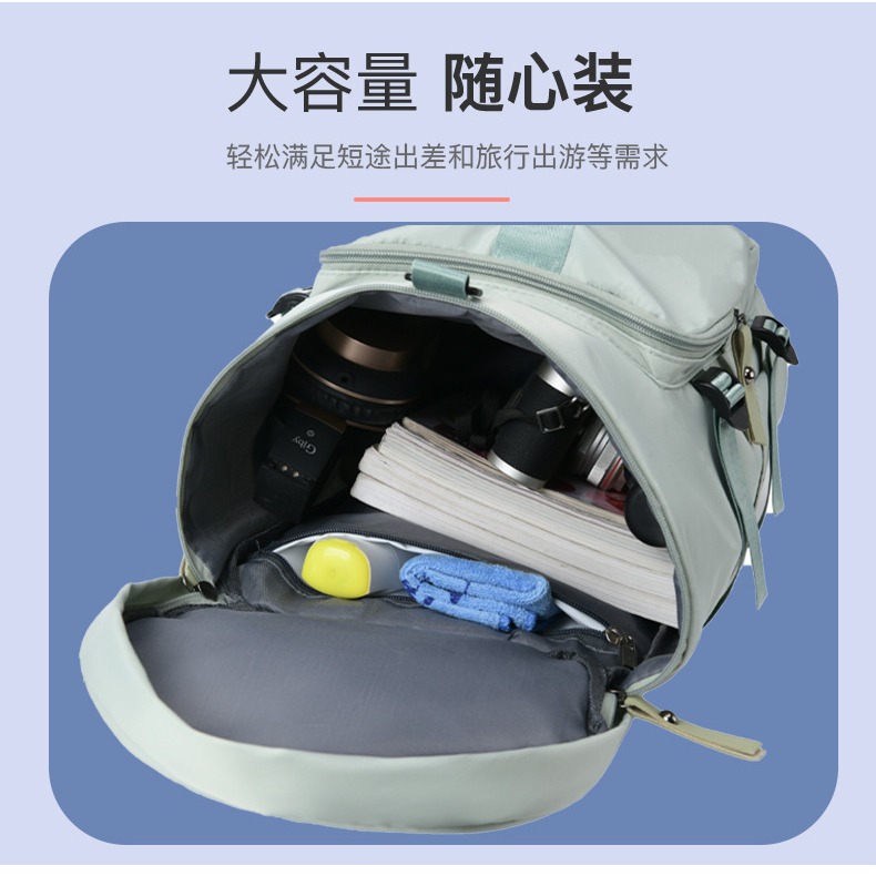 Travel bags for men and women, large-capacity luggage for going out, handbags with dry and wet separation, fitness bags, hiking backpacks details Picture