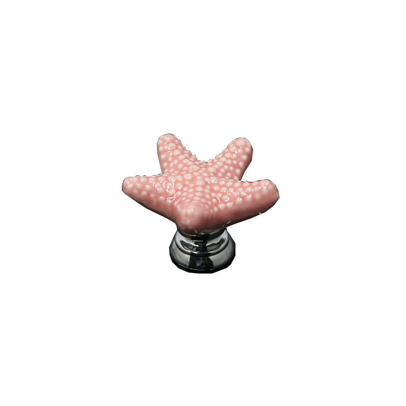 Aolaya ceramic handle cabinet drawers, new cartoon starfish, European-style furniture cabinet door handles, factory direct sales Item Picture