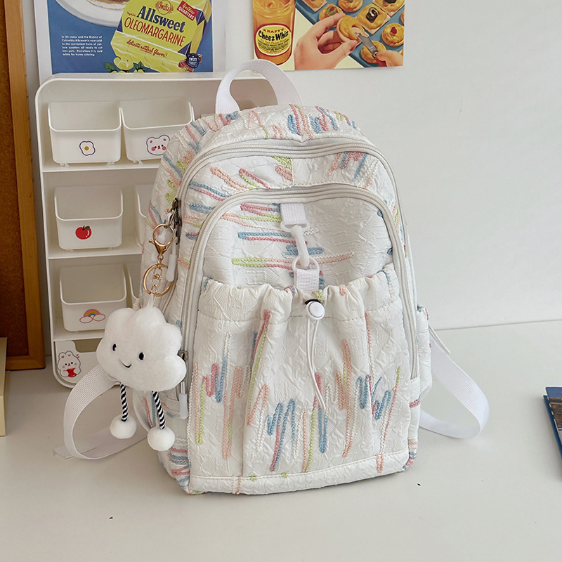 Korean-style schoolbag, high school girl's appearance level, cute and soft girl's backpack, Instagram small bag, mini travel backpack Application Scenario
