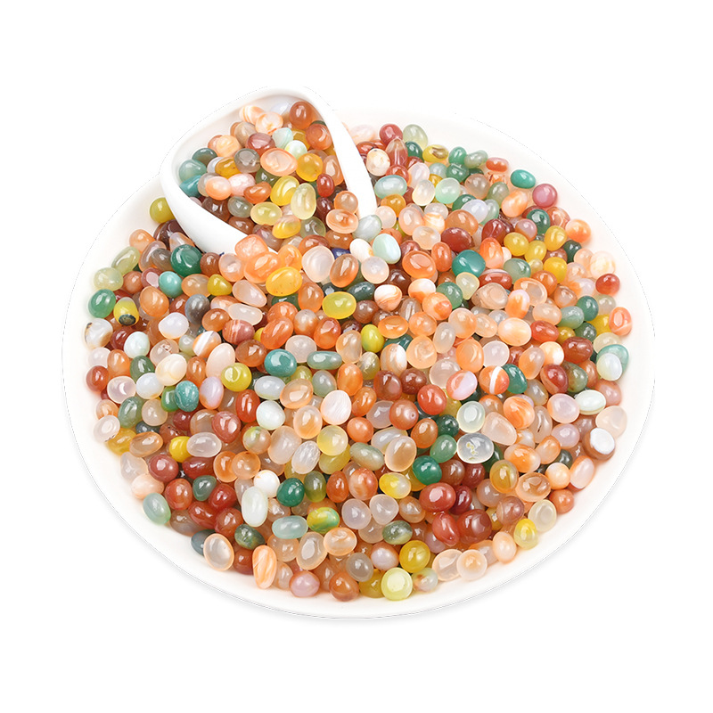 Nanjing Yuhua stone raw stones, natural pebbles, succulent surface stones, fish tank decoration, potted plants, five-color small stones Item Picture