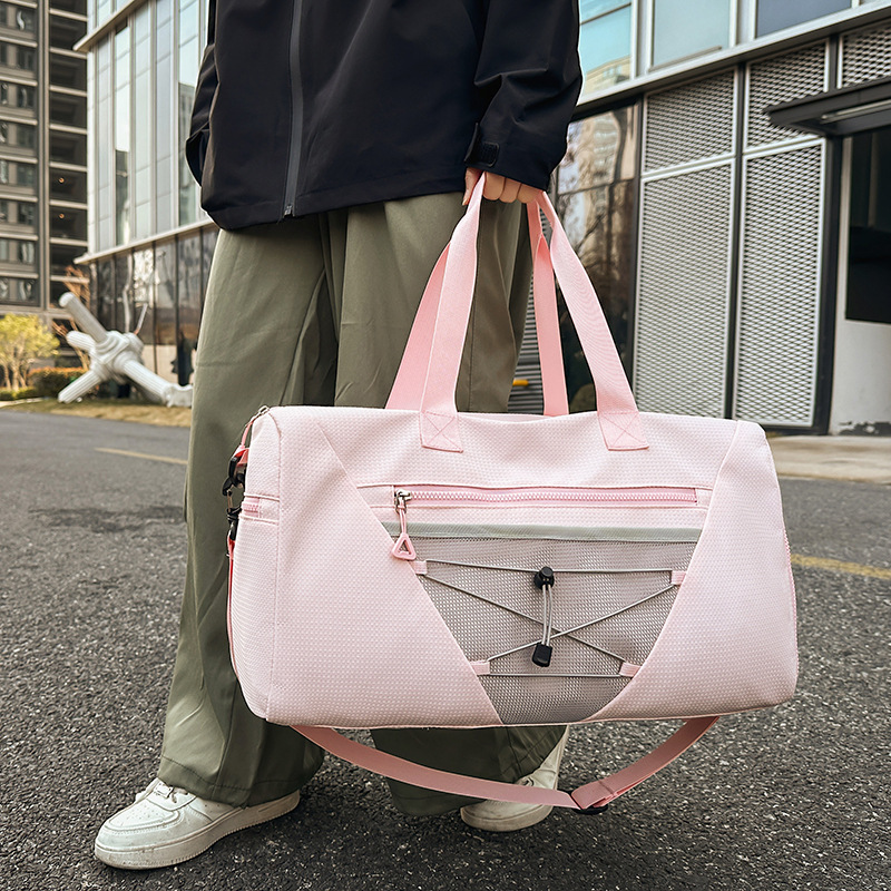 New cross-border independent shoe compartment sports and fitness bag, large-capacity hand-held swimming and yoga bag, dry and wet separation crossbody bag full figure