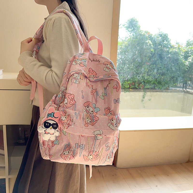 High-appearance-level schoolbag, cute cartoon backpack for female primary school students, large-capacity lightweight backpack in Japanese style for junior high school students on Instagram details Picture