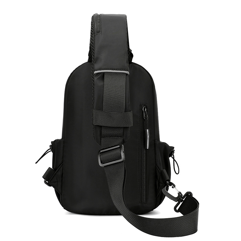 Men's business fashion commuting backpack, Korean street trend single-shoulder bag, outdoor sports crossbody bag, women's chest bag Specification drawing