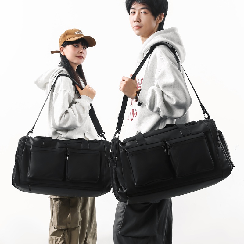 Dry-wet separation large-capacity luggage bag, men's and women's sports and fitness bag, basketball training equipment bag case, handle travel bag full figure