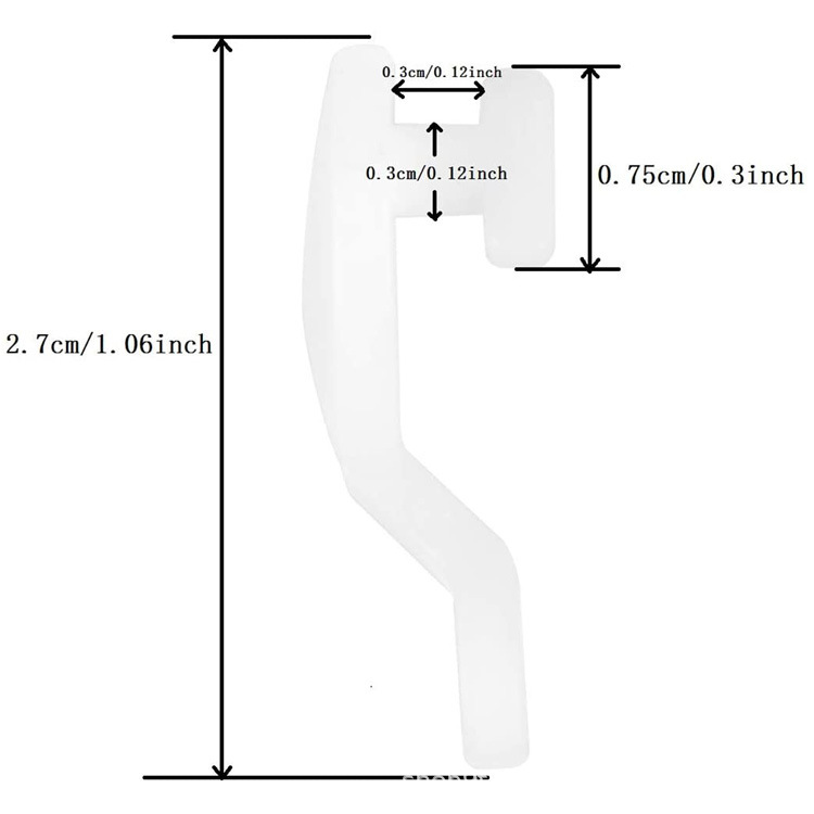 Factory wholesale 50 pieces per package of curtain track pulley accessories and auxiliary materials, curtain hooks, straight rails, curved rails, guide rail rollers Application Scenario