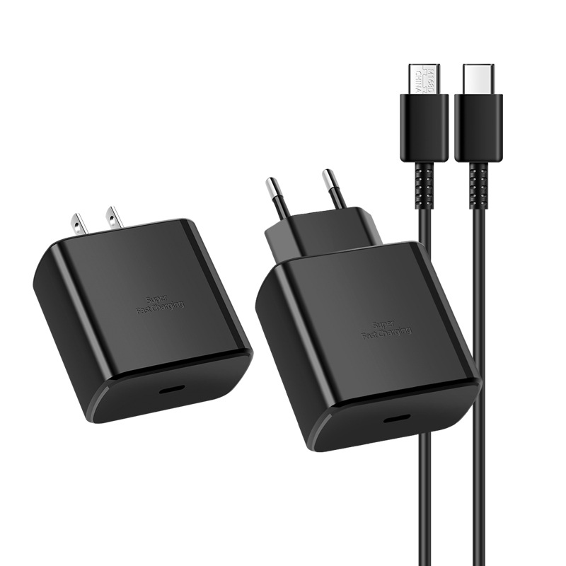 Suitable for Samsung US, European and British standard chargers, 1-meter and 2-meter Type-C fast charging cables for mobile phone PD45W chargers Item Picture