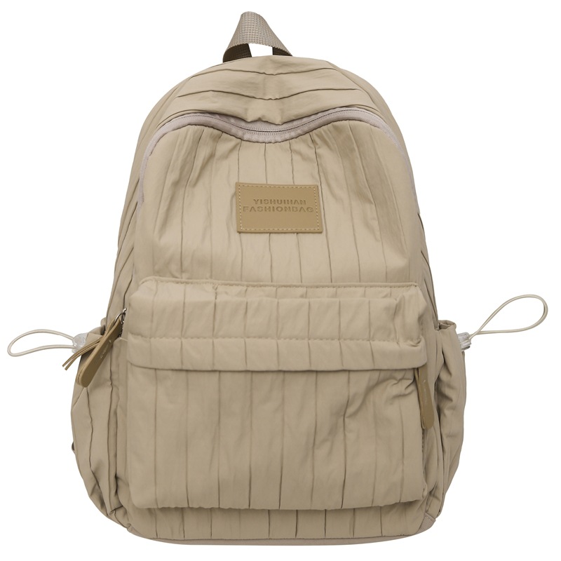 New fresh and clean solid-color backpacks, student small schoolbags, tutorial bags, lightweight backpacks for traveling and outdoor bags Item Picture