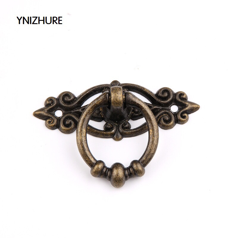 65mm antique furniture handle, European-style kitchen cabinet, wardrobe and drawer zinc alloy handle and pull ring Item Picture