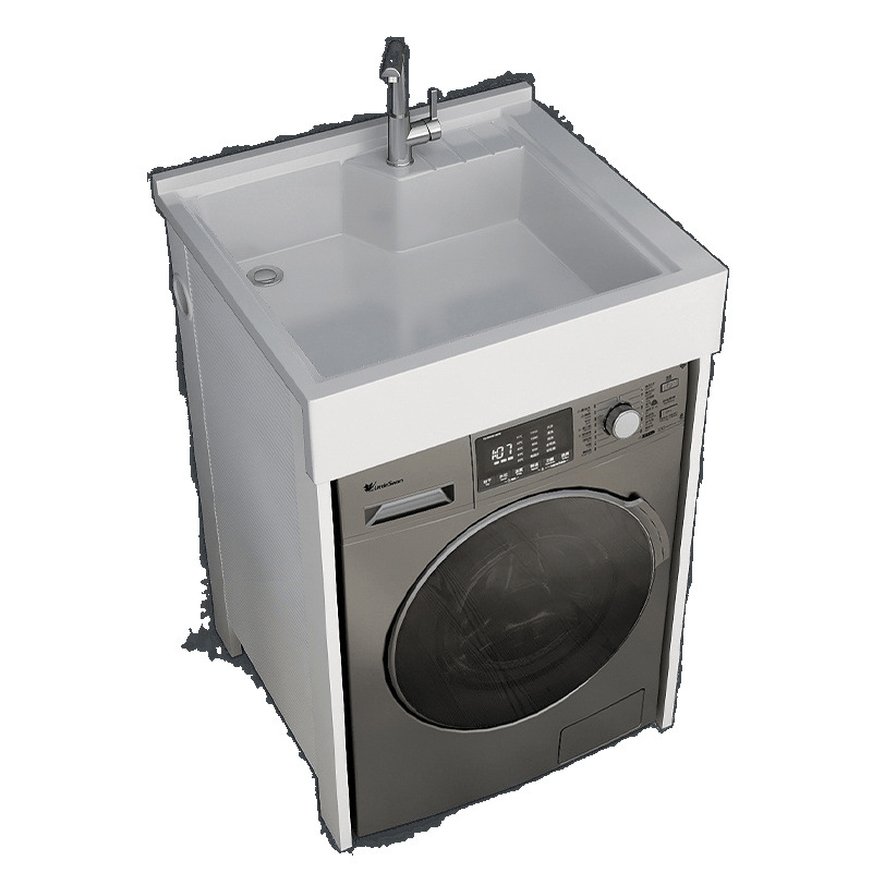 Space aluminum laundry cabinet combination, small-sized balcony laundry cabinet, laundry pool, washbasin cabinet, integrated cabinet, bathroom cabinet factory Item Picture