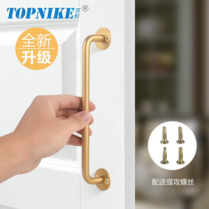 Top durable wood doors, iron doors, sliding doors, handles, cabinet doors, drawers, barns, doors and Windows, passageways, door handles, exposed installation without drilling Specification drawing