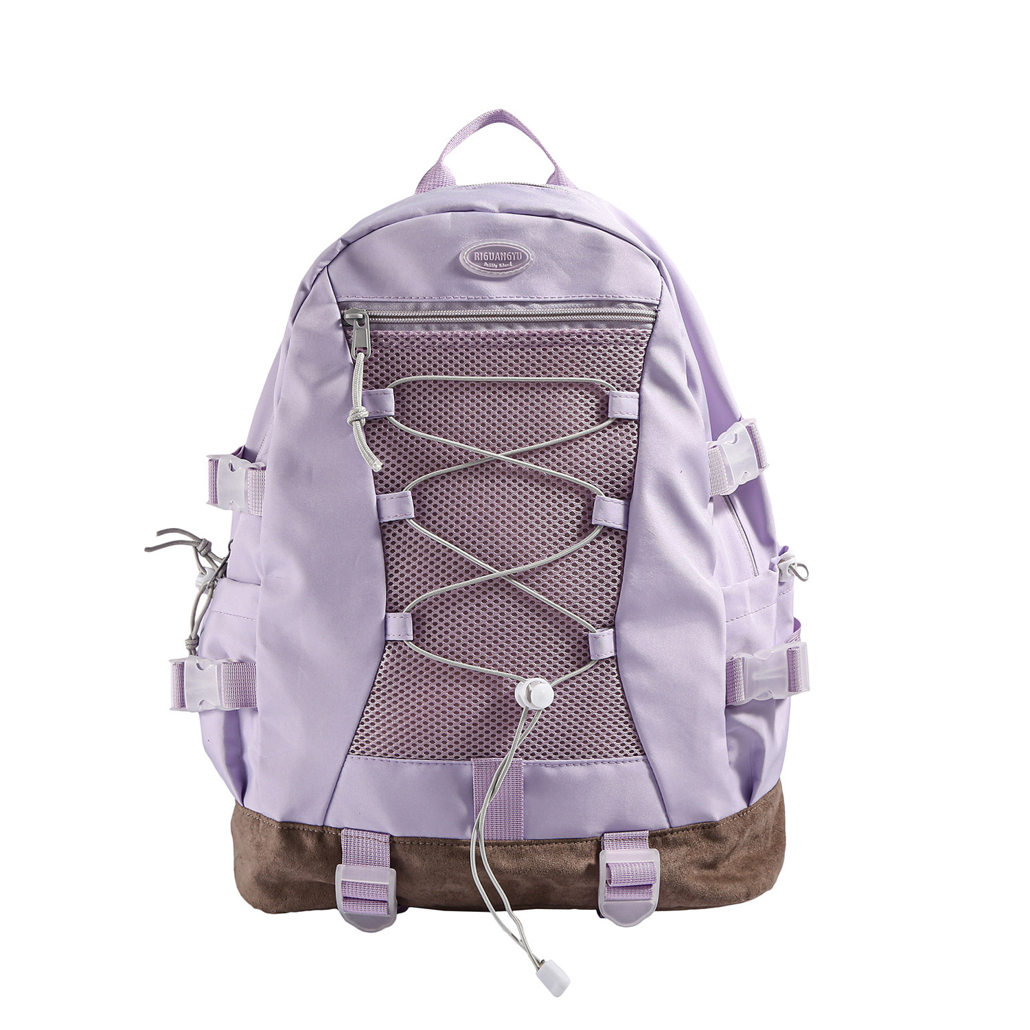 Fashionable, new, fresh and contrasting color outdoor travel backpack with large capacity, student casual commuting schoolbag Item Picture