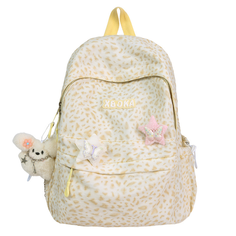 The new small schoolbag, a forest-themed floral print mini backpack for high school students, is a versatile and refreshing backpack for young girls Item Picture