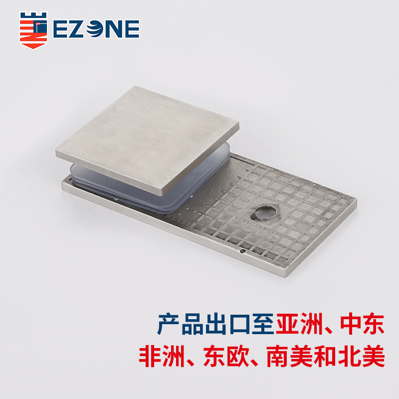 180-degree square single-sided partition code, shower room partition code connection piece, 304 stainless steel bathroom clamp Application Scenario
