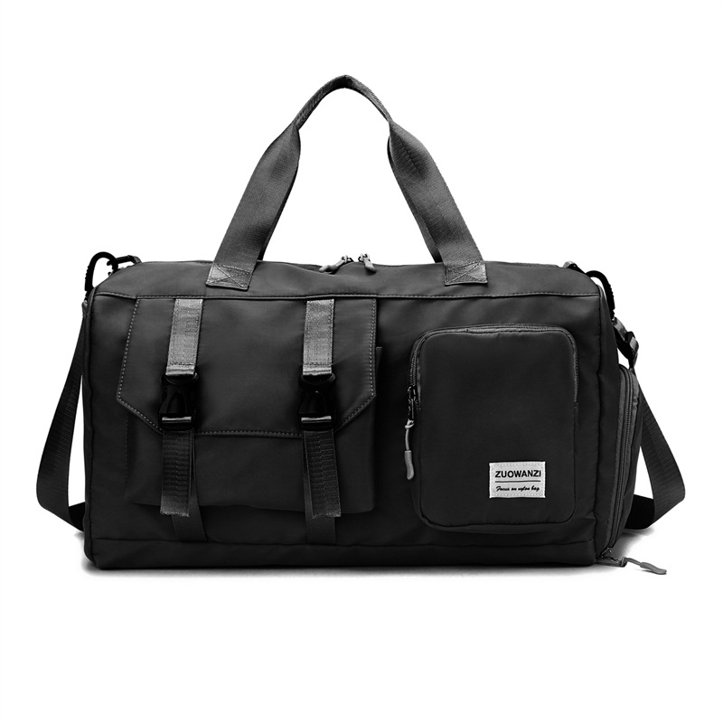 Short-distance travel bag, large-capacity backpack, men's hand-carry business luggage storage, sports and fitness bag, dry and wet separation, women's style Item Picture