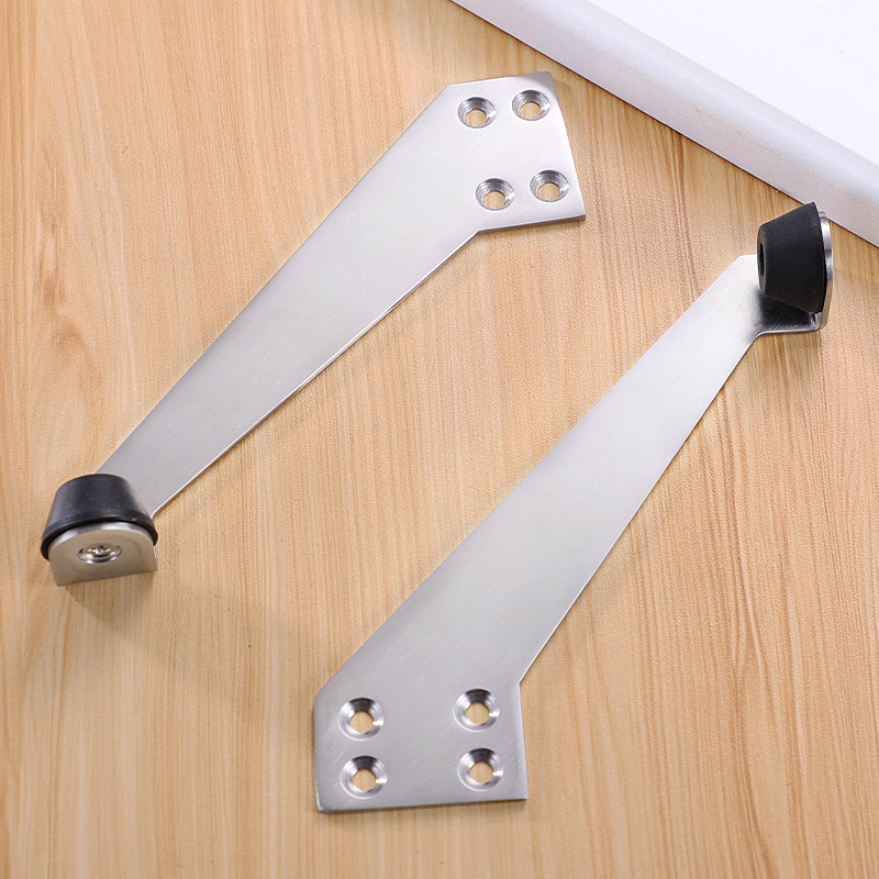 304/201 stainless steel top door stop, door resistance, anti-collision buffer rubber door stop and limiter for bathroom and hotel doors Application Scenario
