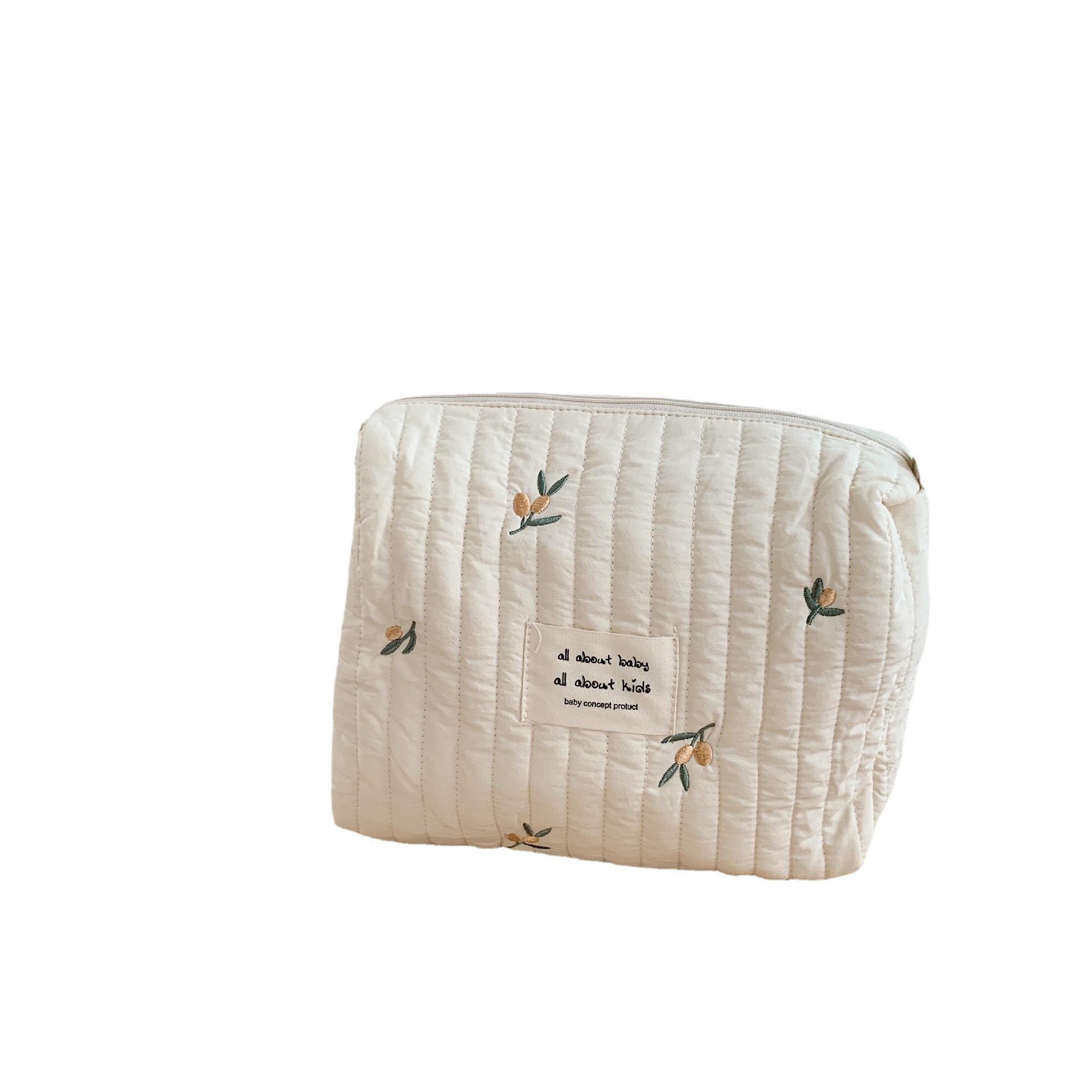 21131 InS-style quilted and embroidered baby cotton stroller hanging bag Mommy bag Storage cosmetic bag handbag Item Picture