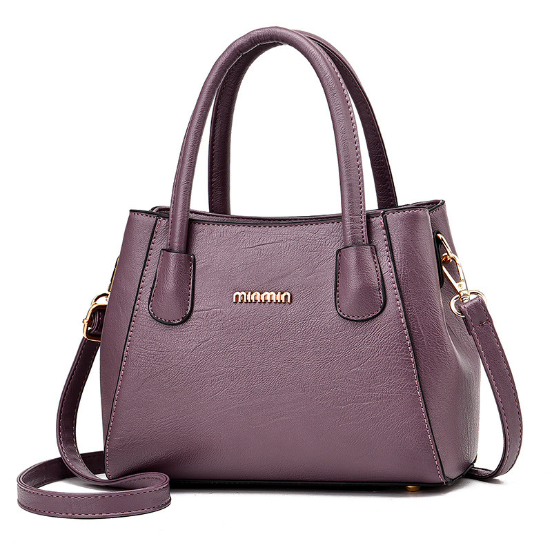 Wholesale of 2022 new fashionable mom bags, soft leather single-shoulder bags, large-capacity handbags for middle-aged women Specification drawing