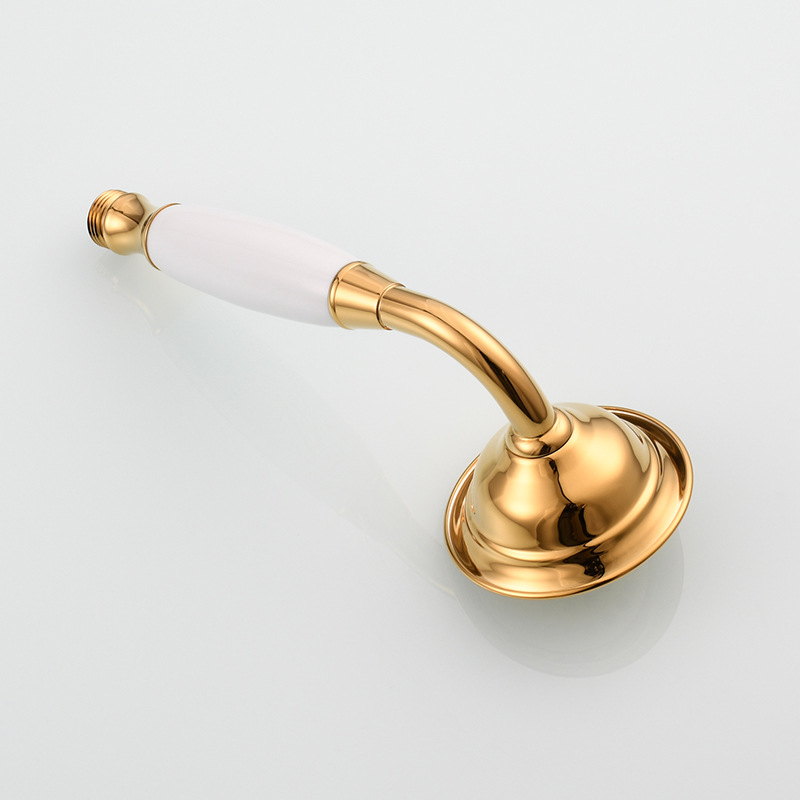 Copper ceramic golden round hand-held shower head, showerhead, small flower head, shower head, cold and hot ciencia Application Scenario