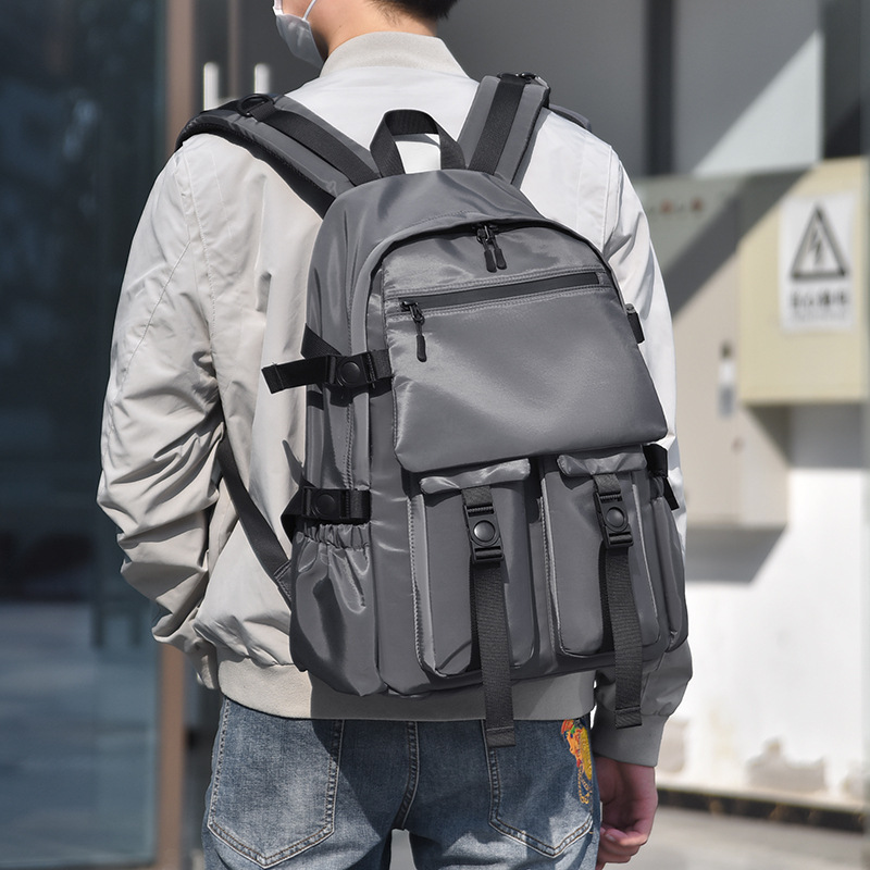 New cross-border fashion trend men's backpack, computer bag, lightweight shoulder casual travel bag, computer bag details Picture