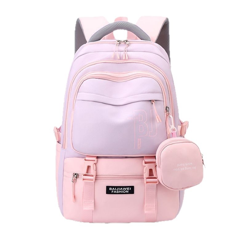 Korean-style casual shoulder bag for primary school students in grades five and six, fashionable and lightweight, as well as a durable and spine support bag for junior and senior high school students Item Picture