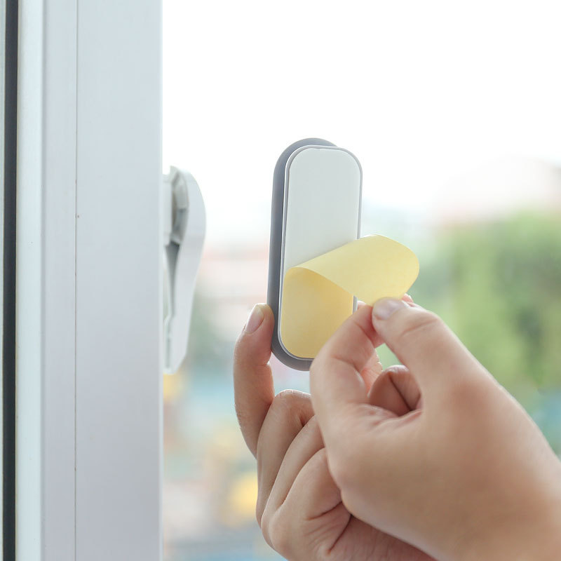 Door handle, sliding door and window handle, no need for drilling, simple kitchen door handle, cabinet door, drawer glass, adhesive type auxiliary Specification drawing