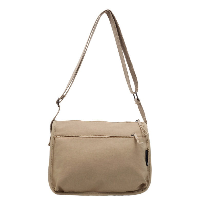 New fabric bag, sporty and casual, single-shoulder crossbody bag, women's forest style, Harajuku style, nylon bag, messenger bag, versatile for students Item Picture