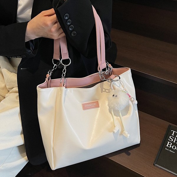 The popular Korean version of the tote bag for college students in 2025, a new trendy single-shoulder bag with a large capacity and a fashionable commuting bag Specification drawing