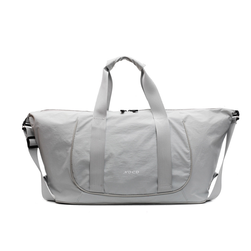 Water-resistant short business trip bag, portable carry-on luggage bag, storage bag, large capacity, versatile and simple fitness bag Item Picture