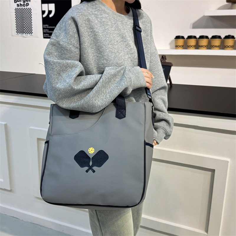 Large-capacity lightweight women's yoga bag, fashionable and durable hand-held shoulder travel bag, table tennis racket, outdoor sports bag Specification drawing