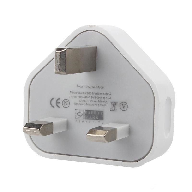 5v1a mobile phone charger, Hong Kong-style British standard plug, three-prong British standard British three-pin charging head, single usb port socket full figure