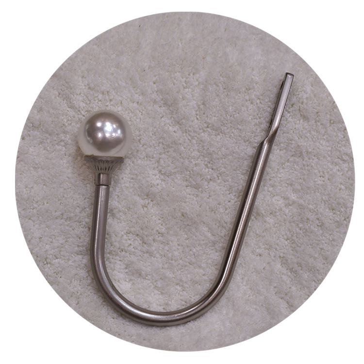 【 Yonghao Hardware 】 Factory direct sales, cross-border supply, pearl small curved hooks, curtain hooks, wall hooks Item Picture
