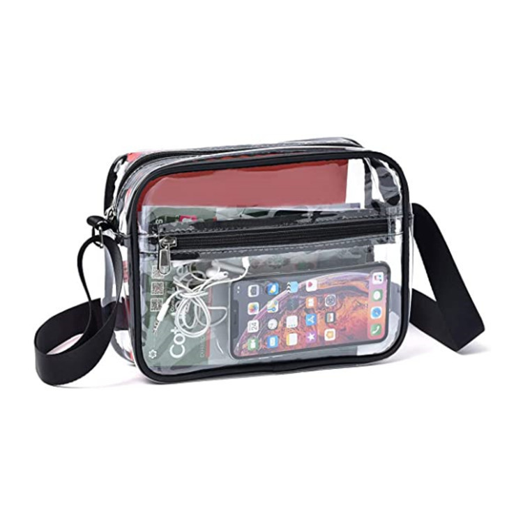 Cross-border hot promotion: Transparent crossbody bag, portable travel wallet bag, cosmetic storage box, factory direct sales Item Picture