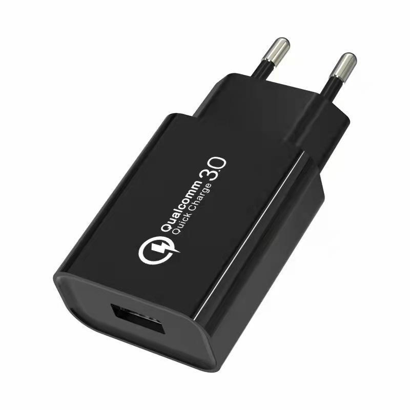 18W Qualcomm Fast Charging qc3.0 mobile phone fast charging head SAA/ETL certified, European, American and Australian standard mobile phone charger Item Picture