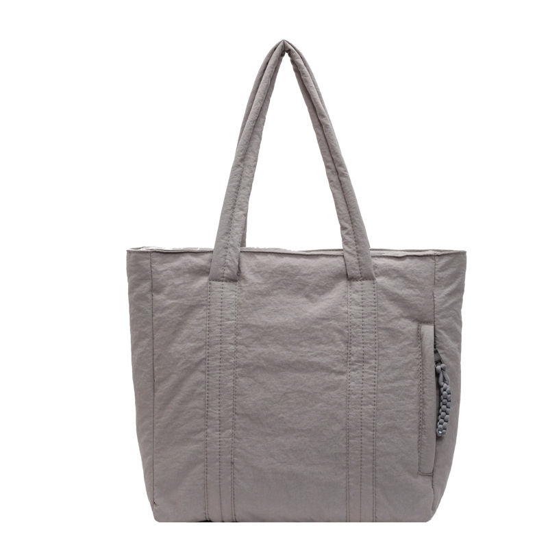 Large-capacity commuting single-shoulder bag for 2024, new women's casual and versatile cotton jacket bag, autumn and winter design tote bag Item Picture