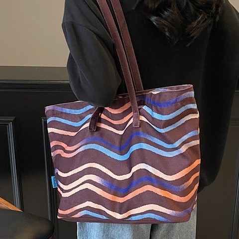 Fashionable new large-capacity cartoon women's handbag, high appearance level, girl tote bag, casual commuting, cute single-shoulder bag details Picture