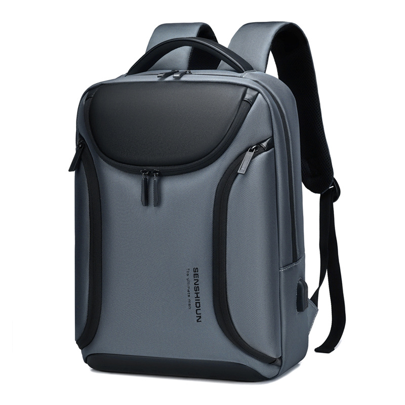 New high-end business backpack for men, water-resistant USB charging travel laptop bag Item Picture