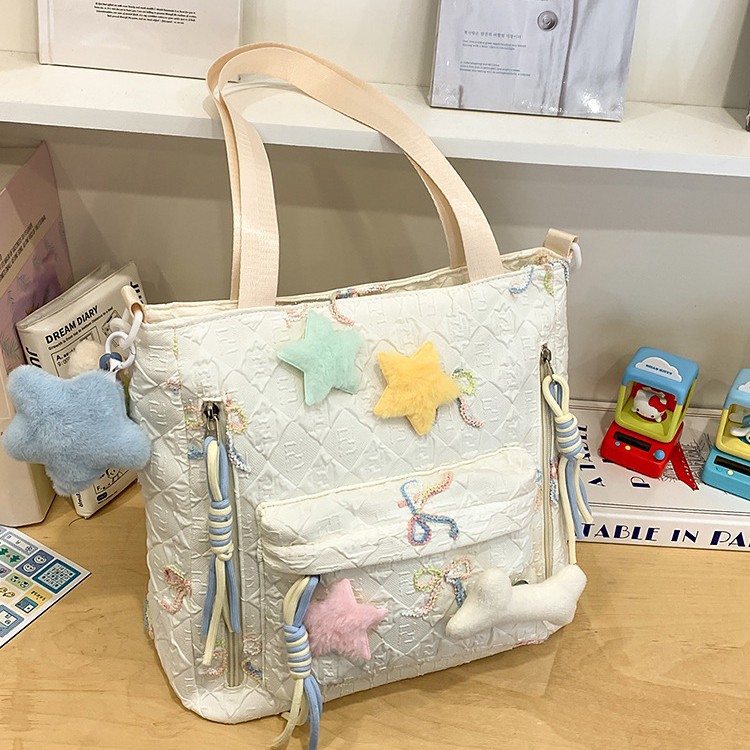 The new student schoolbag features a high level of appearance, is cute and versatile, has a large capacity, is cute, and is a water-resistant shoulder bag for junior and senior high school students Specification drawing