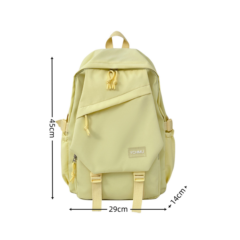 New 2025 backpack for college students, versatile campus backpack, simple Korean version for junior high school students, large capacity Item Picture