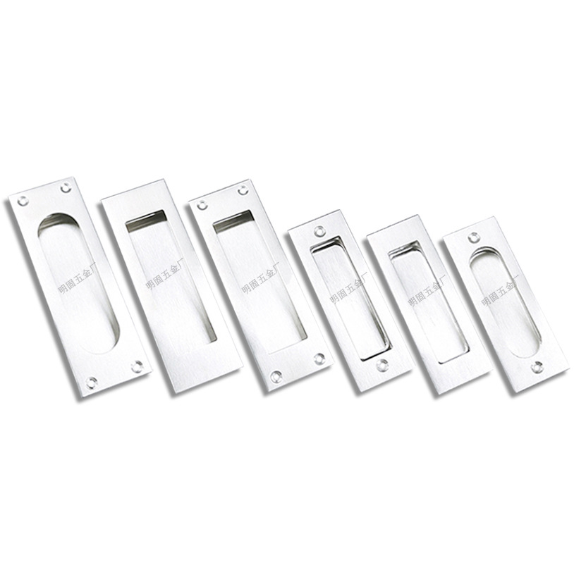 Factory wholesale thickened concealed handles, stainless steel exposed hole concealed handles, sliding door embedded handles, cabinet door concealed handles Item Picture