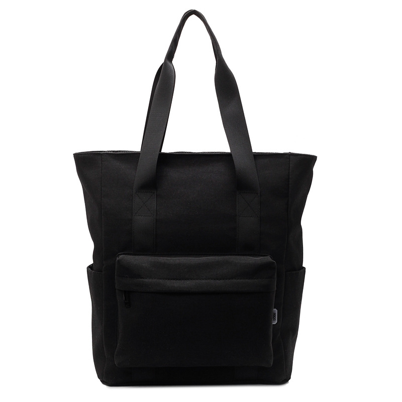 Large-capacity casual and simple single-shoulder bag, a hand-held cloth bag for college students to attend classes, a commuting bag for work, and a storage bag for tablet computers Item Picture