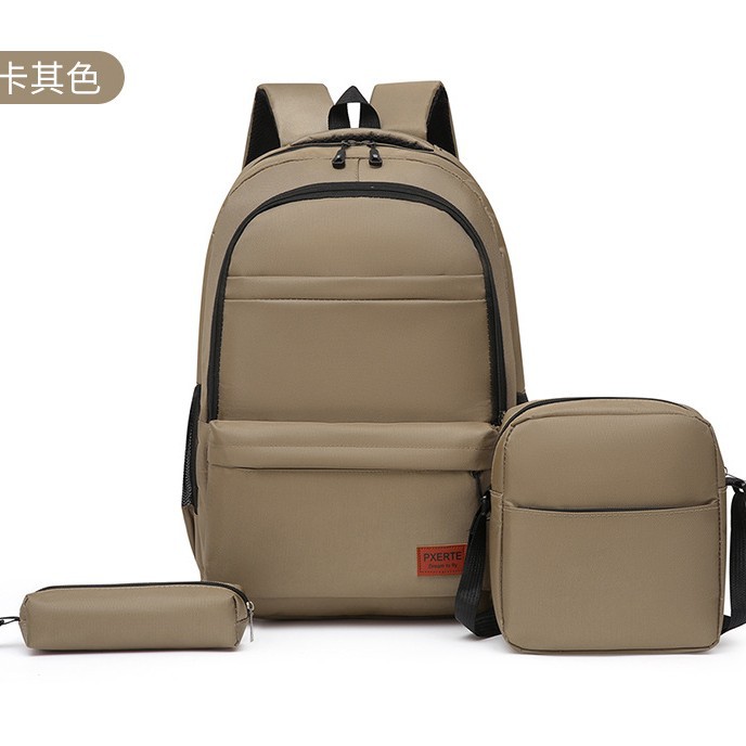 Large-capacity backpack, Korean version, versatile student schoolbag, junior high school, senior high school, college student campus backpack, casual computer bag for men details Picture