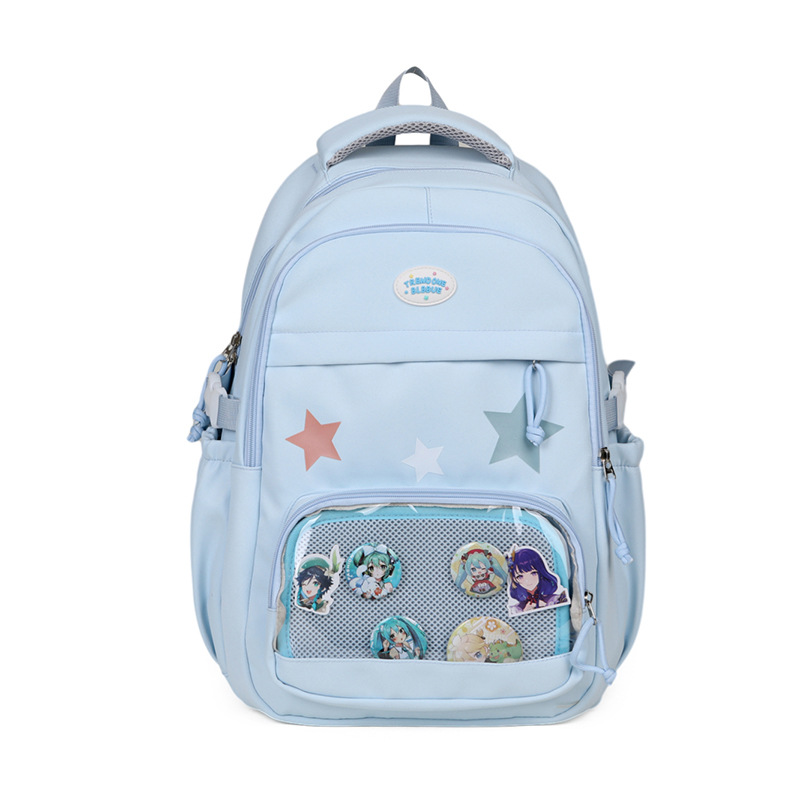 New cartoon schoolbag, Japanese-style primary school students' cute graffiti, large-capacity backpack, junior high school backpack details Picture