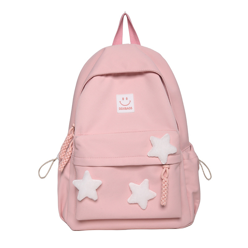 Korean and Japanese-style soft girl schoolbag for middle school students, simple and cute backpack for high school and college students with a girlish heart Item Picture