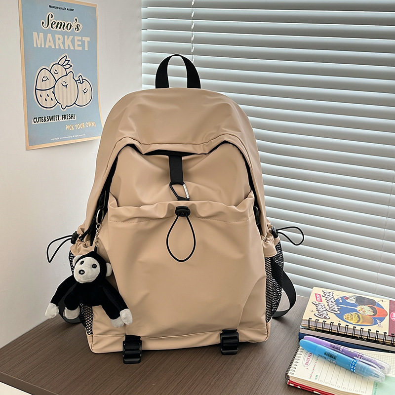 Casual backpack, lightweight, waterproof, multi-pocket, unisex style men's and women's backpacks, suitable for commuting and travel. Large-capacity backpacks are trendy details Picture