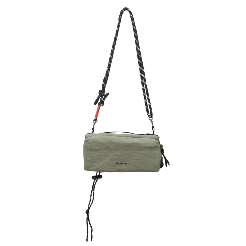 New design sense crossbody bag, men's trendy casual phone bag, multi-layered lightweight single-shoulder bag, women's hiking and outdoor small bag Item Picture