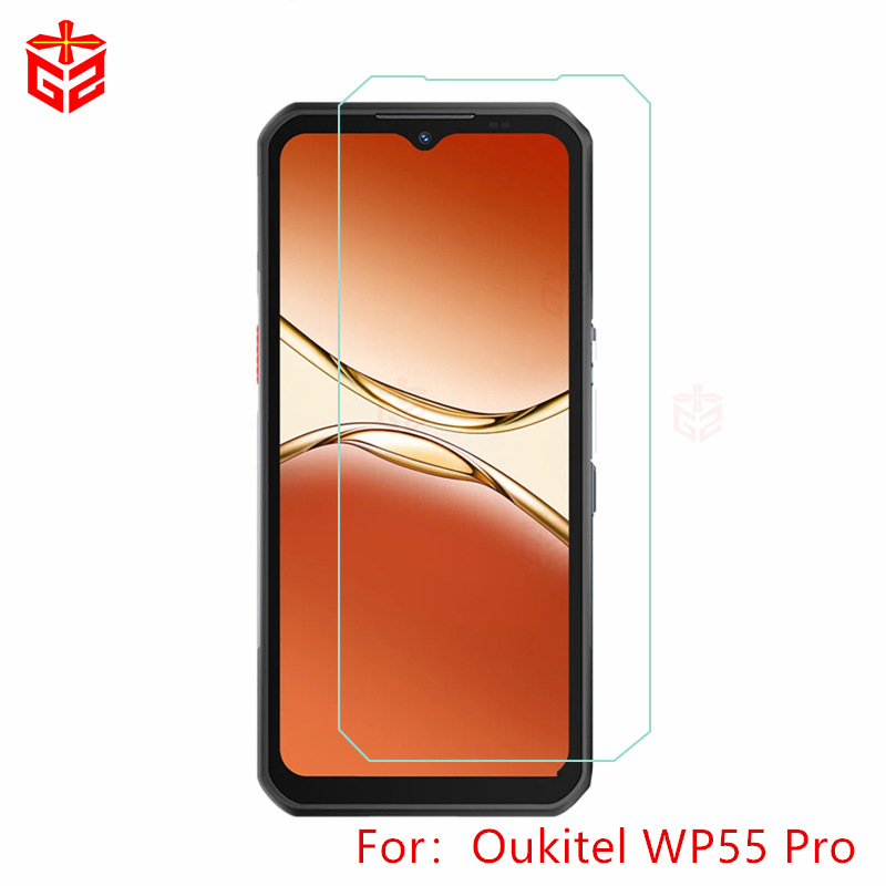 Suitable for Oukitel WP55 Pro mobile phone tempered glass screen protector cross-border accessories transparent film white sheet full figure