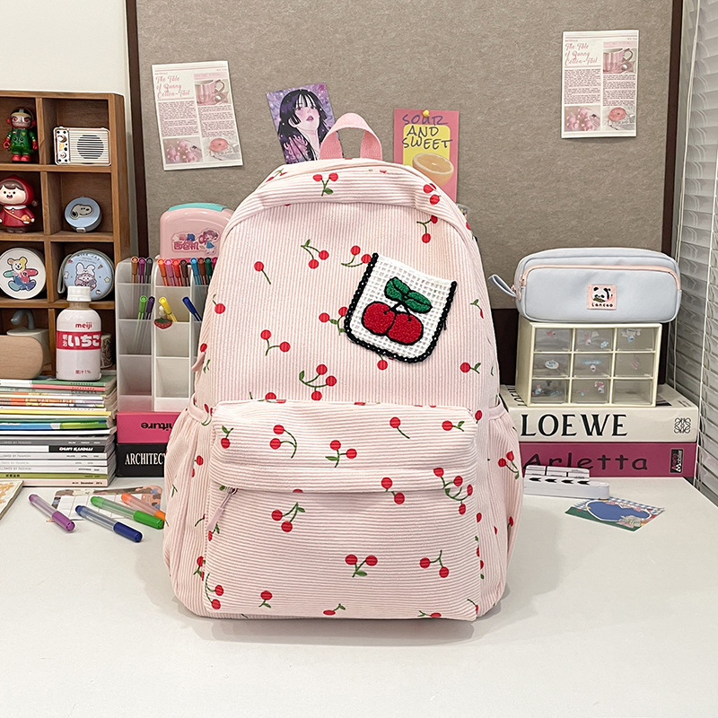 New cross-border backpack with a cute campus style and an ins fresh and clean backpack for junior and senior high school students, a Korean-style fashionable schoolbag Specification drawing