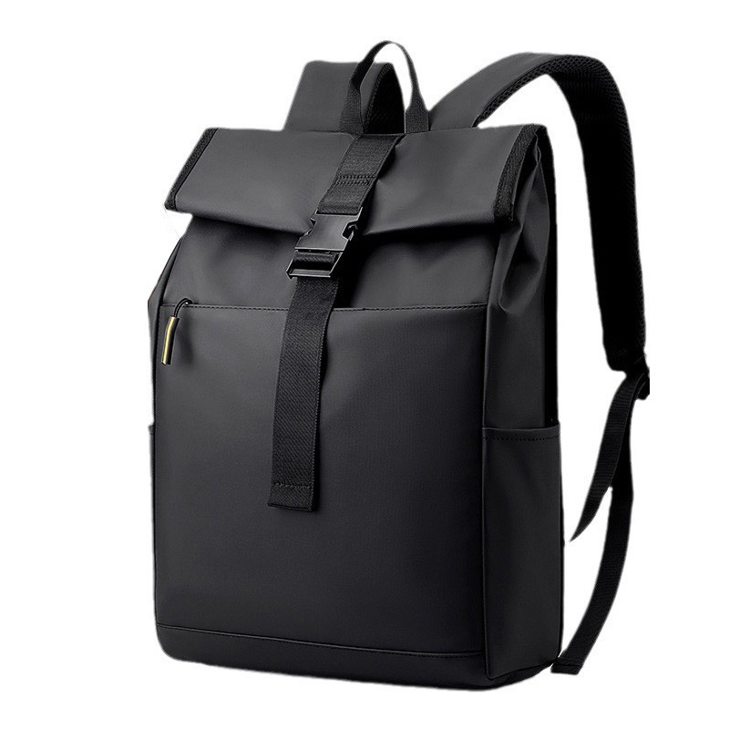 Color-blocking, fashionable and trendy men's backpack for work and commuting, computer backpack, sporty style, large-capacity student schoolbag Item Picture