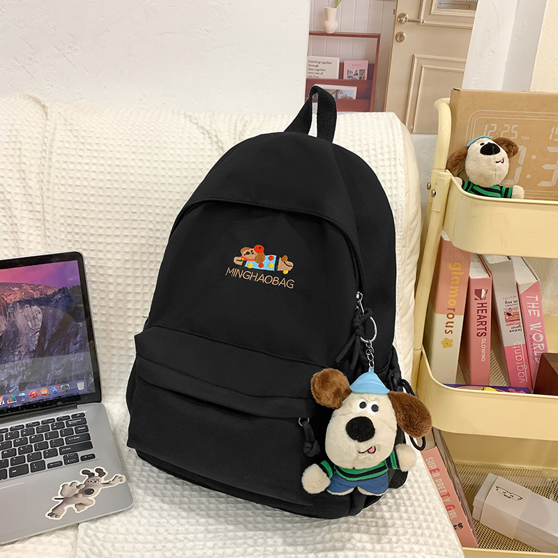Cute and soft girl polka dot dog backpack, new high school, junior high school and college students' backpacks, travel backpacks Application Scenario